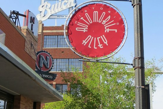 Goofy Dragons, Space-Age Skylines Land on OKC's Automobile Alley
