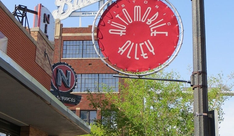 Goofy Dragons, Space-Age Skylines Land on OKC's Automobile Alley