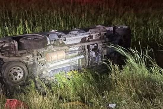 Eden Valley Man Falls Asleep, Rolls Truck Near Kimball — Unbelted Passenger Hurt