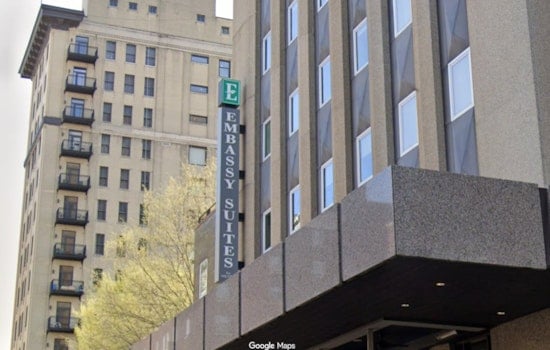 Embassy Suites Balcony to Wrap Around to Union Avenue, Open to Anyone