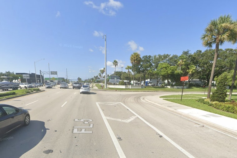Ferrari Torn Apart on Fort Lauderdale's Federal Highway, Woman Hurt
