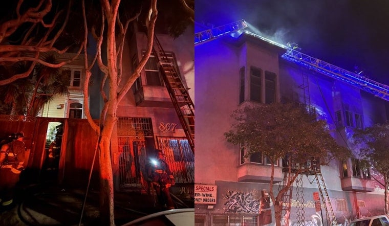 Fillmore Street Building Erupts in 2-Alarm Fire, Crews Rescue Multiple Residents