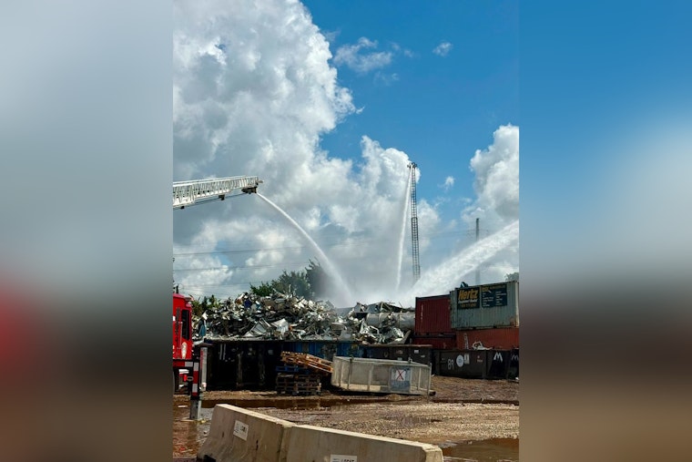 Fire Erupts at Southeast Houston Scrap Yard, Second Blaze in Weeks