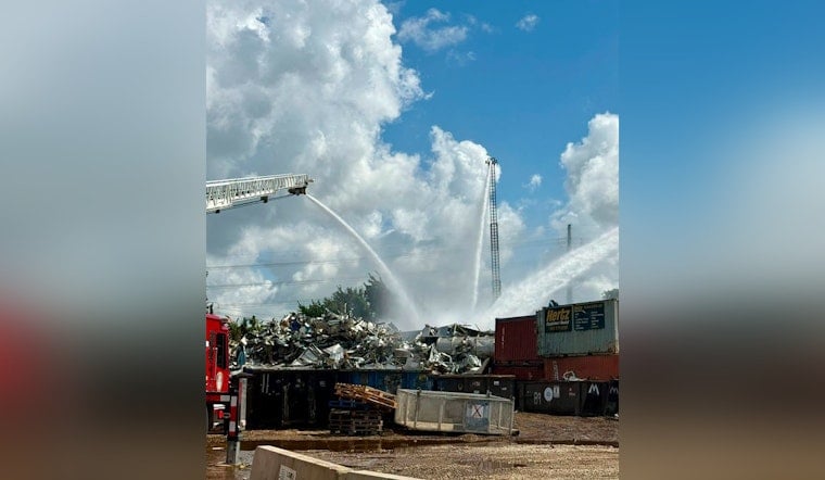 Fire Erupts at Southeast Houston Scrap Yard, Second Blaze in Weeks