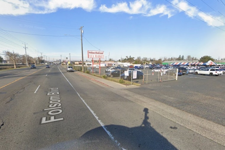 Fire Tears Through Folsom Boulevard Flea Market, Flames Seen on All Four Sides