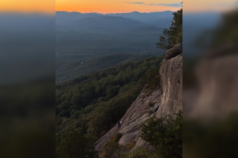 Firefighter Rappels 260 Feet Down Mount Yonah to Free Stranded Climber