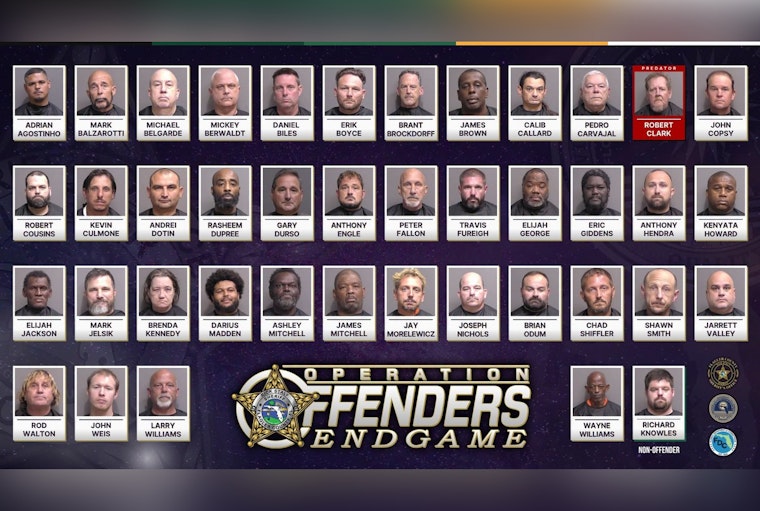 Flagler Sweep Nets 42 Sex Offenders on 168 Felony Registry Counts