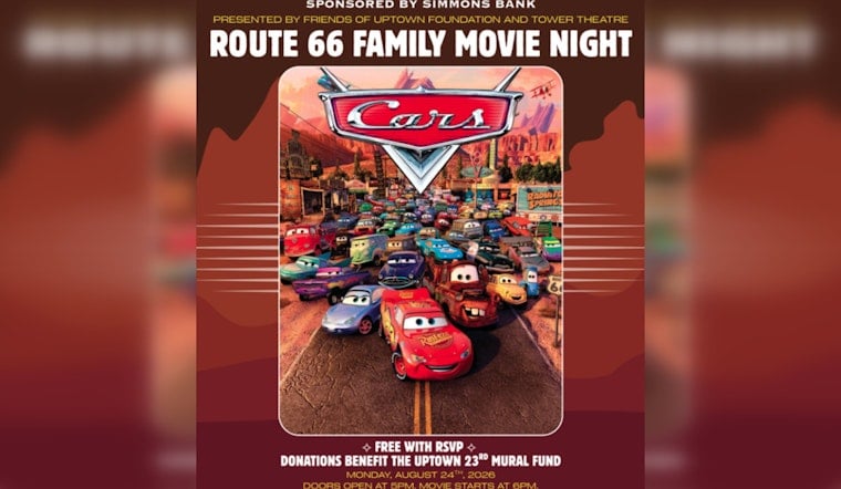 Free Cars Screening at OKC's Tower Theatre Kicks Off Route 66 Centennial