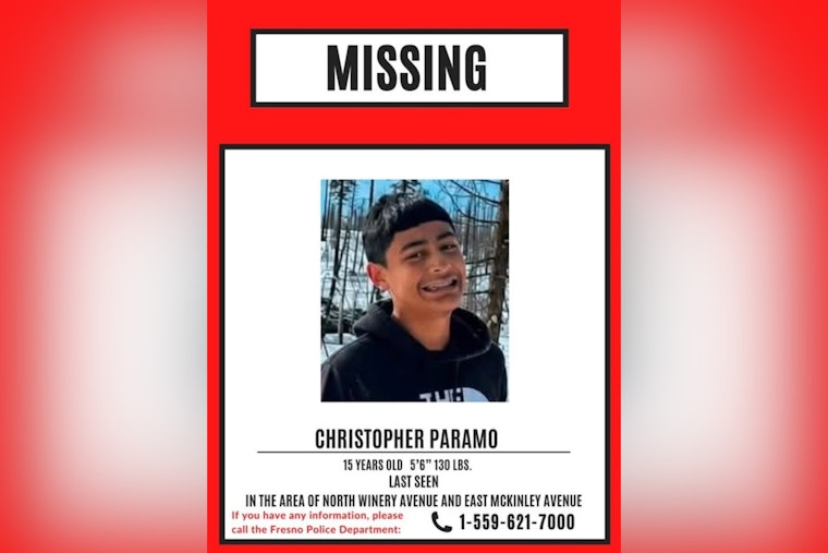 Fresno Teen Vanishes Near Winery Avenue, Police Ask Public’s Help