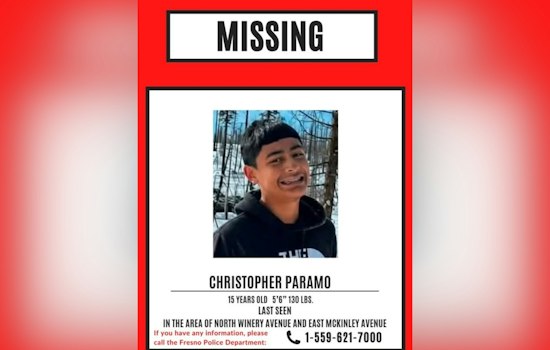 Fresno Teen Vanishes Near Winery Avenue, Police Ask Public’s Help