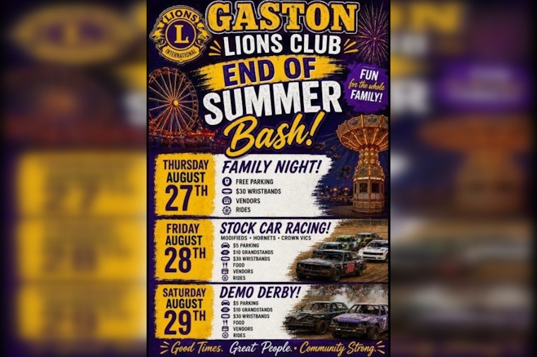 Gaston Lions Club Sets Three-Day End of Summer Bash With Demo Derby