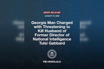 Georgia Man Arrested on Oahu for Threatening to Kill Tulsi Gabbard's Husband