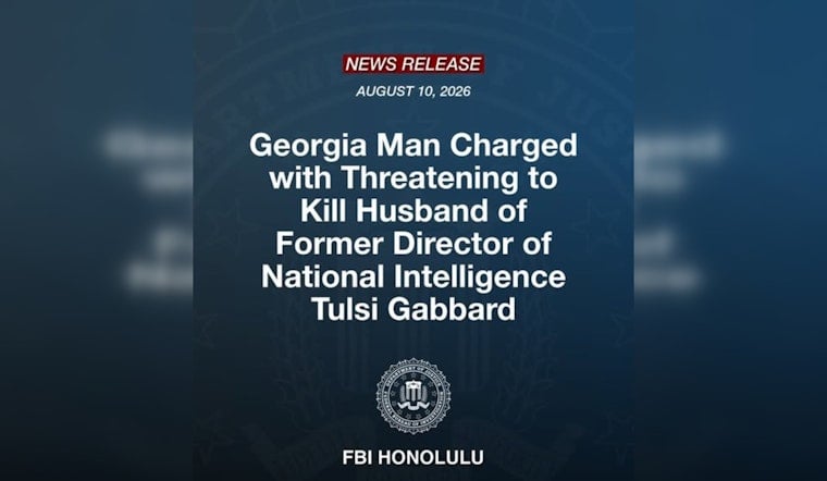 Georgia Man Arrested on Oahu for Threatening to Kill Tulsi Gabbard's Husband