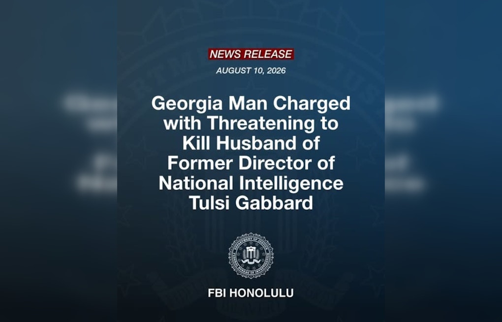 Georgia Man Arrested on Oahu for Threatening to Kill Tulsi Gabbard's Husband