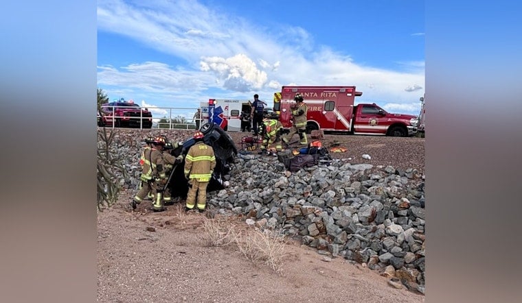 Golf Cart Flips Into Green Valley Arroyo, Trapping Rider Under Wreckage