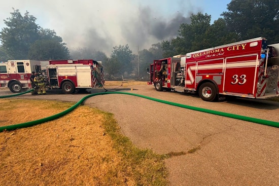 Grass Fire Near NW 10th and Council Shuts I-40, Torches Structure in OKC