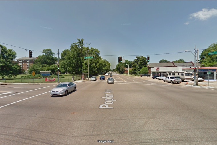 Gray Sedan Slams MATA Bus in Midtown, Driver Vanishes Down Poplar