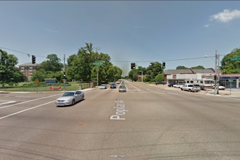 Gray Sedan Slams MATA Bus in Midtown, Driver Vanishes Down Poplar