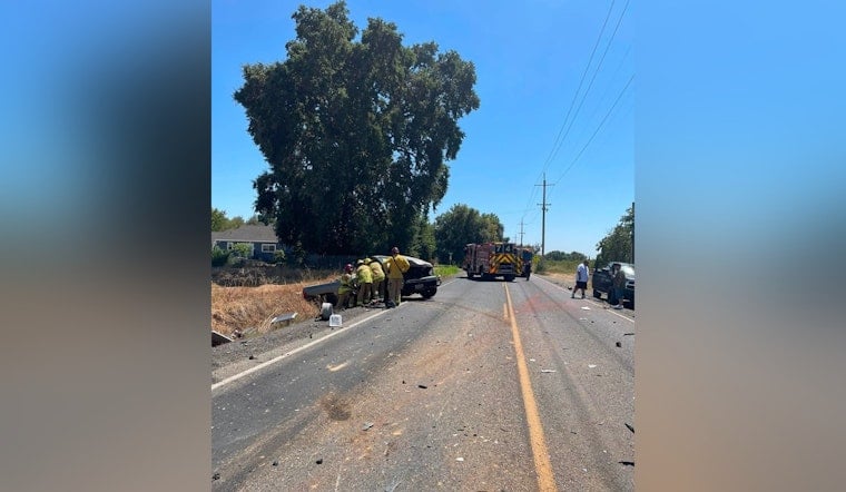 Gridley Crash Traps Drivers, Forces Firefighters to Cut Them Free