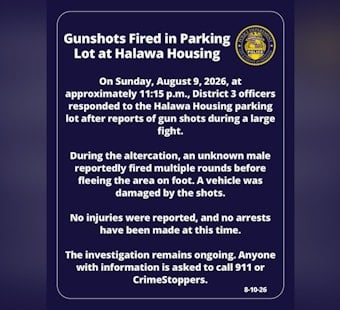 Gunman Sprays Bullets During Halawa Housing Brawl, Vehicle Hit, No Arrests