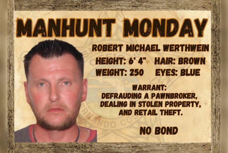 Hernando Deputies Hunt 6-Foot-4 Suspect Wanted in Pawn Shop Fraud Scheme