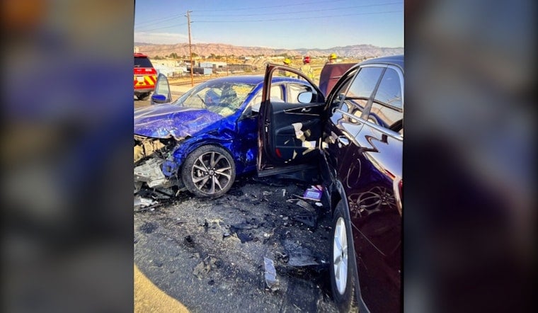 Hesperia Woman's Civic Goes Airborne Into Bear Valley Road, Injures Two