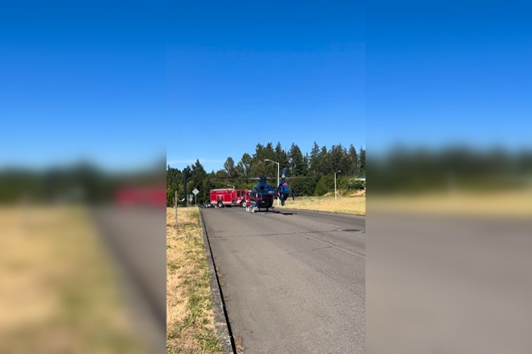 Highway 26 Horror: Sandy Biker Trapped Between Cars, Airlifted After 3-Vehicle Crash