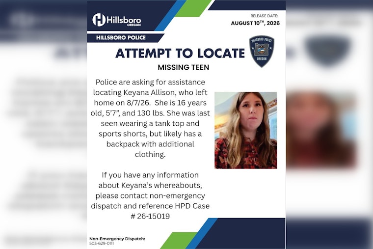Hillsboro Police Search for Missing Teen Keyana Allison, 16, After Alarming Note