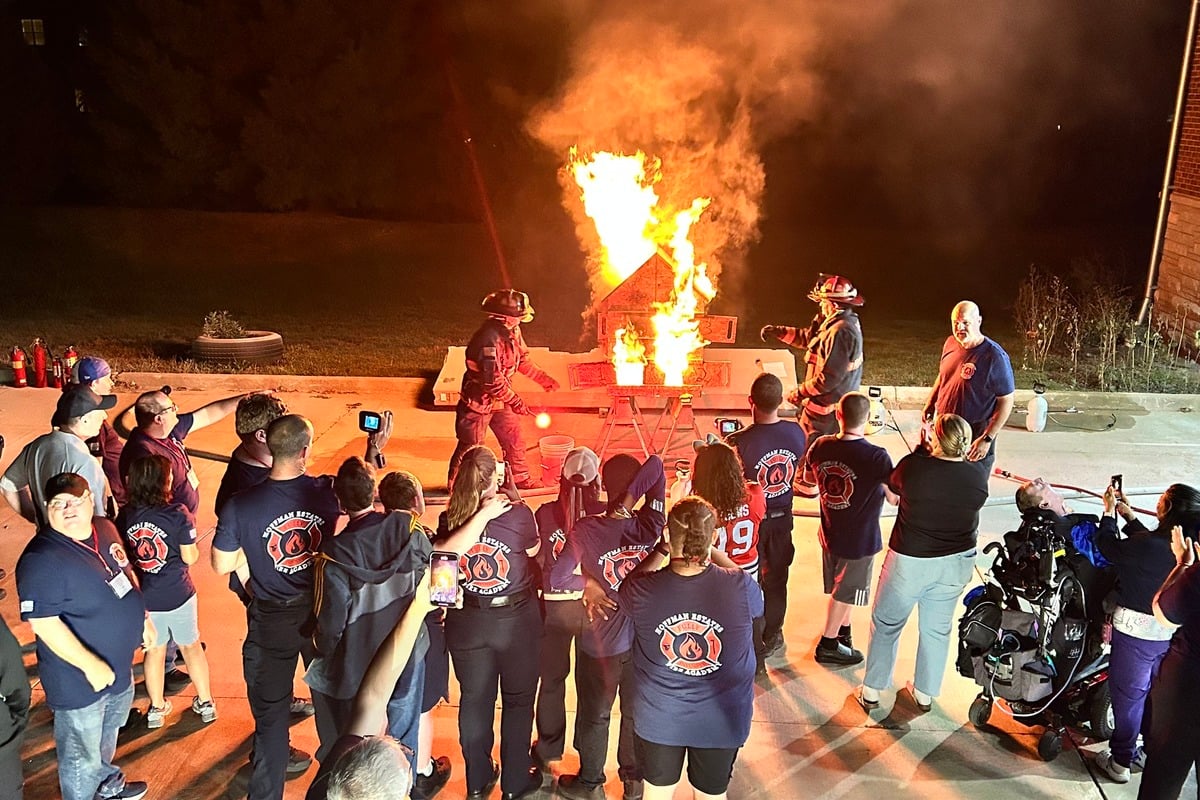 Hoffman Estates Firefighters Teach Rescue Skills to Students With Disabilities