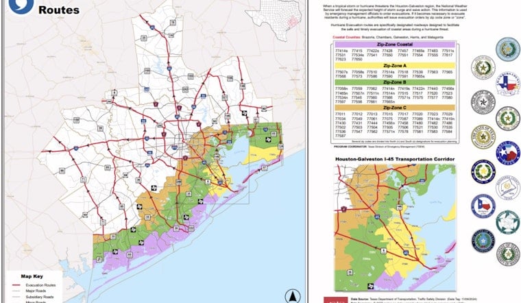 Houston-Area Evacuation Maps Sort Residents by Zip Code, Not Panic