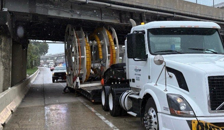 Houston Avenue Bridge Struck Again, Shutting Down I-10 Eastbound Lanes
