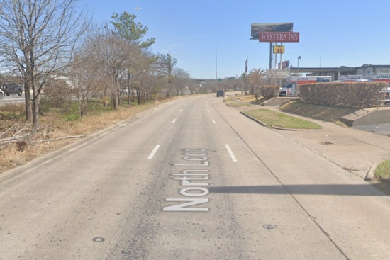 Houston Big Rig Skewered by Its Own Load on North Loop, Snarling Traffic