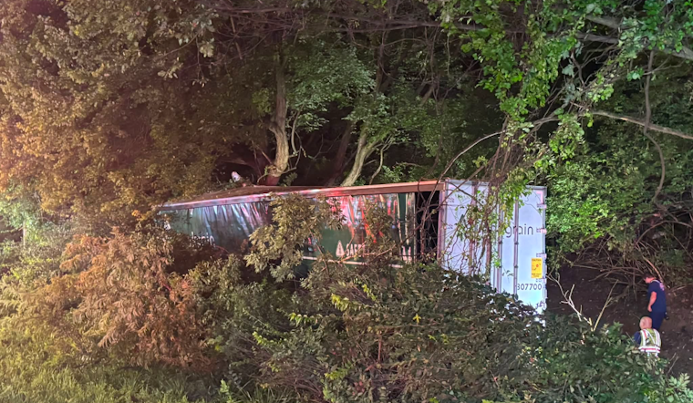 I-70 Shut Down Both Ways After Baltimore Trucker Crashes Into Tree, Gets Airlifted