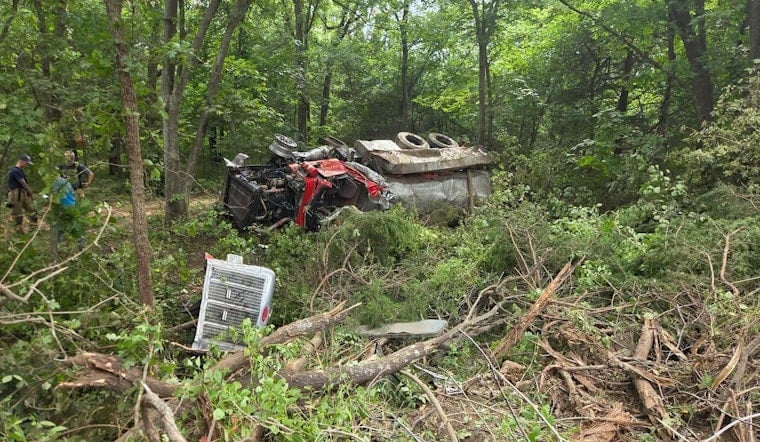 Ingalls Fire Truck Rolls Near Highway 51, Two Crew Members Pulled From Wreck