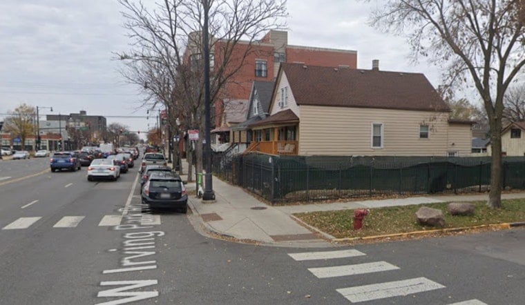 Irving Park Corner Lot Trades Commercial Zoning for New Three-Flat Rentals