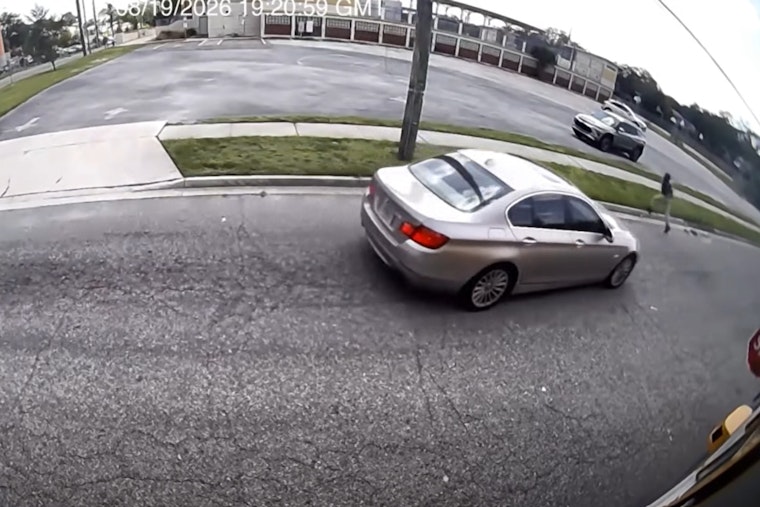 Jacksonville Bus Camera Shows Car Missing Child by Feet on West 4th Street