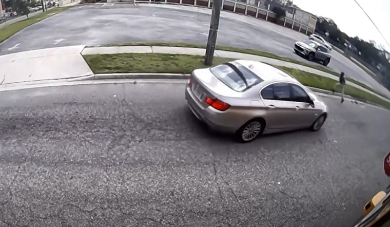 Jacksonville Bus Camera Shows Car Missing Child by Feet on West 4th Street