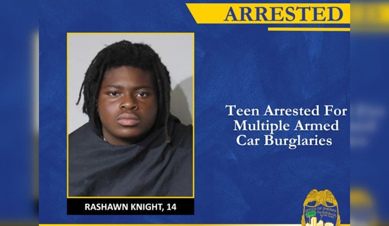 Jacksonville Teen Arrested After Alleged Armed Car Burglaries In Greenfield Manor