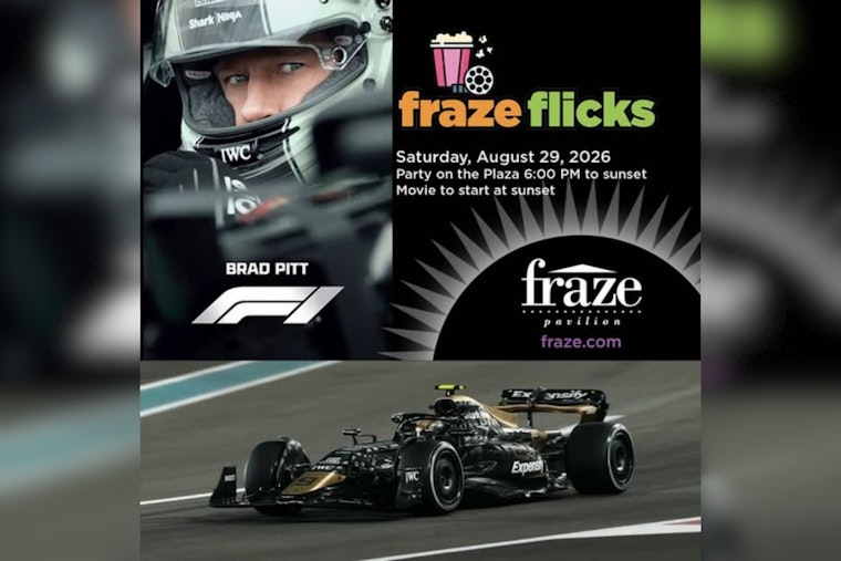 Kettering's Fraze Pavilion Puts Brad Pitt's F1 On A 40-Foot Screen This Weekend