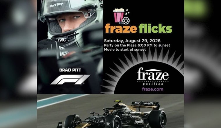 Kettering's Fraze Pavilion Puts Brad Pitt's F1 On A 40-Foot Screen This Weekend