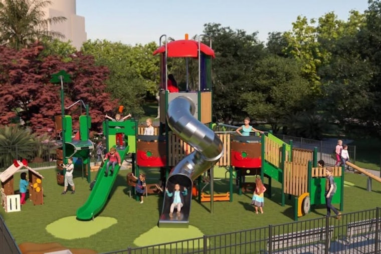 Koshland Park Playground Gets Final Design, Climbing Tower and Sand Pit Coming
