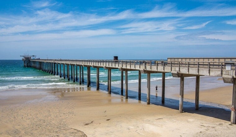 La Jolla Crowds Return for 'Scrippshenge' as Sun Splits Historic Pier's Pillars