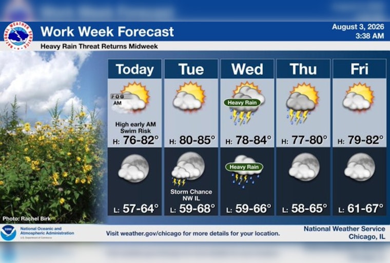 Lakefront Danger, Midweek Deluge: Chicago Basks Before Storms Slam City