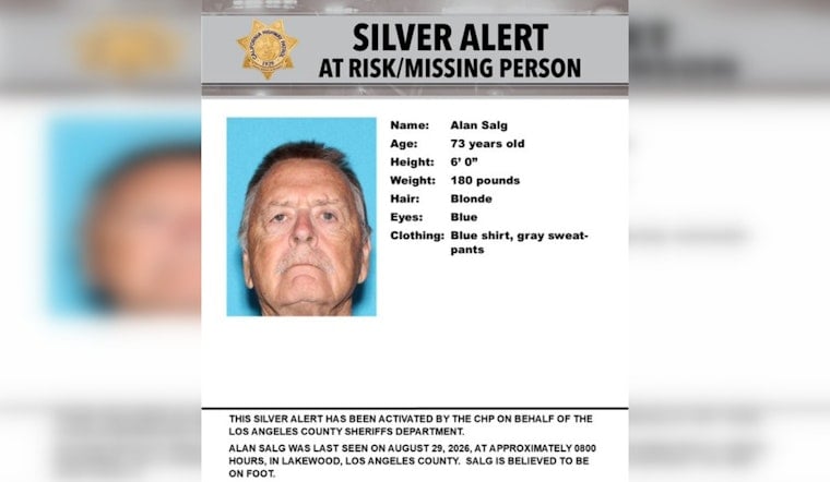 Lakewood Silver Alert Seeks Alan Salg, 73, Missing Since Saturday Morning