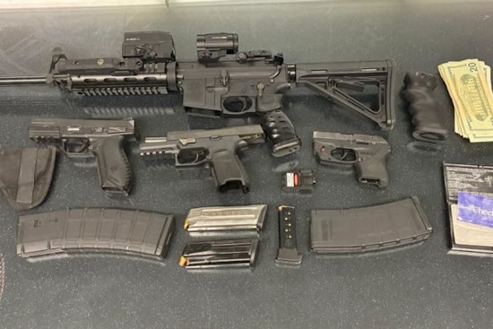 Lakewood Truck Blocked In Traffic, Felon Found With Four Guns Inside