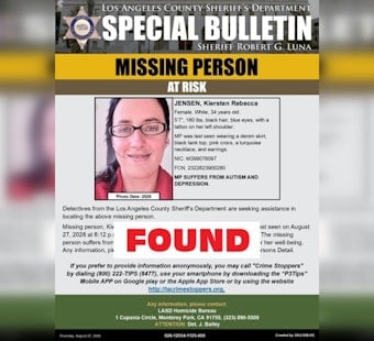 Lancaster Woman, 34, With Autism Found Safe After Vanishing in High Desert Heat