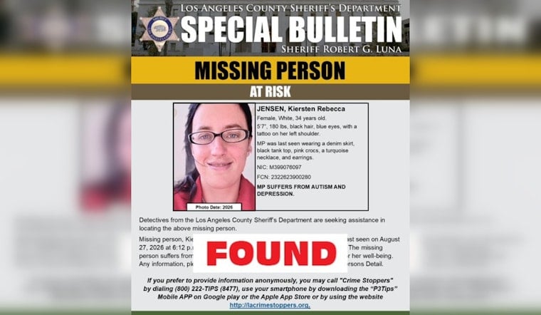 Lancaster Woman, 34, With Autism Found Safe After Vanishing in High Desert Heat