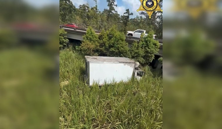 LaPlace Box Truck Driver Rappelled to Safety After Flipping Off I-10 Bridge