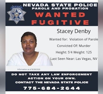 Las Vegas Manhunt Widens for Convicted Killer Stacey Denby, Parole Violator