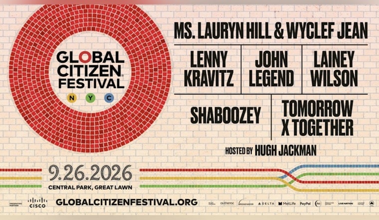 Lauryn Hill, Wyclef Jean Reunite in Central Park as Hugh Jackman Hosts Global Citizen Fest